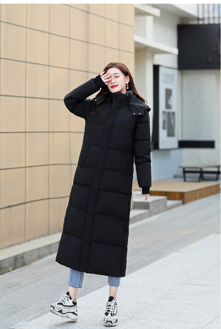 Removable lengthen winter cotton coat thick down coat