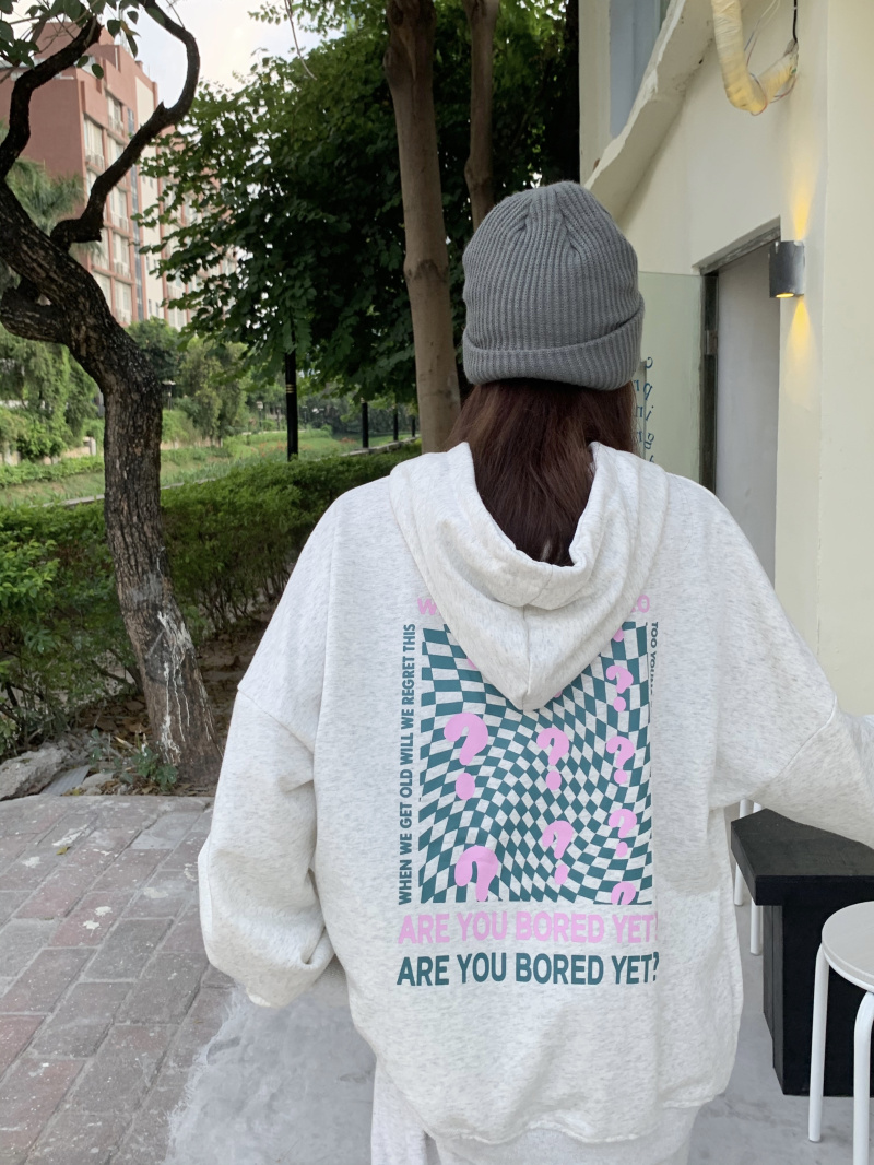 Double chessboard hoodie cotton two-sided printing hat