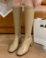 Middle-heel winter women's boots thick thigh boots