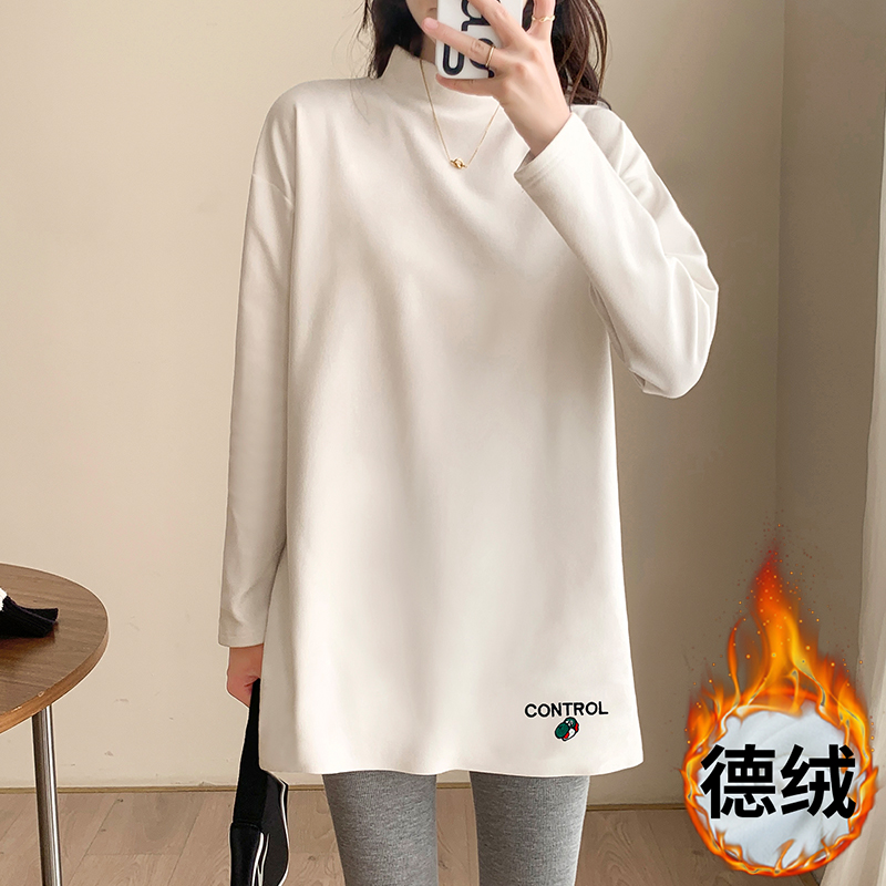 Western style T-shirt long sleeve bottoming shirt for women
