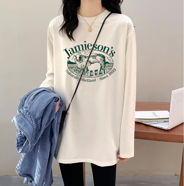 Thick bottoming shirt long sleeve T-shirt for women