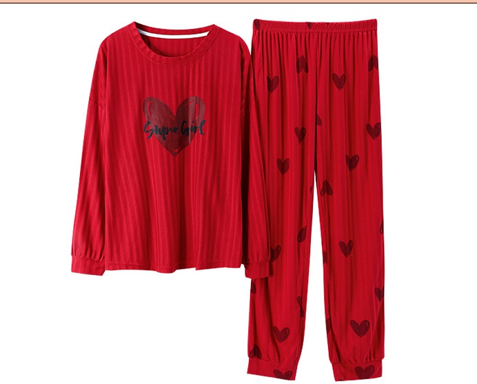 Large yard spring and autumn couples pajamas for women