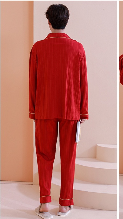 Spring and autumn long sleeve cotton pajamas a set