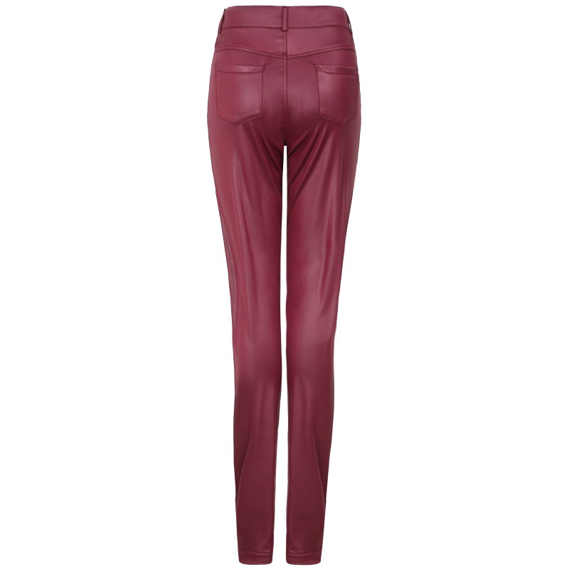 Autumn and winter long pants pure leather pants for women