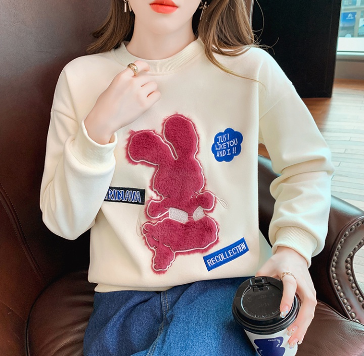 Cartoon pattern shirts Korean style hoodie for women