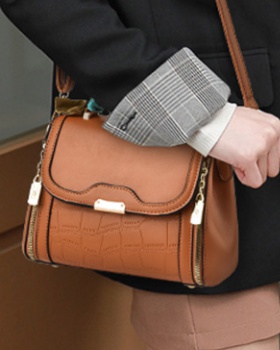 Shoulder messenger bag stone pattern handbag for women