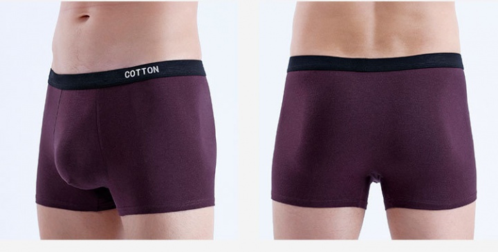 Pure cotton stereoscopic briefs printing boxers for men