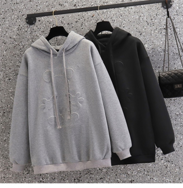 Fat sister thick hooded tops Korean style mickey hoodie