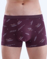 Pure cotton boxers printing briefs for men