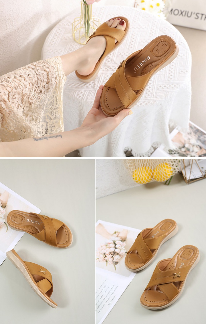 Antiskid thick crust shoes summer lazy shoes for women