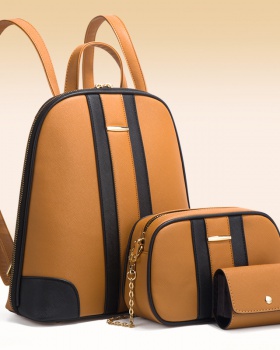 High capacity backpack messenger bag 3pcs set for women