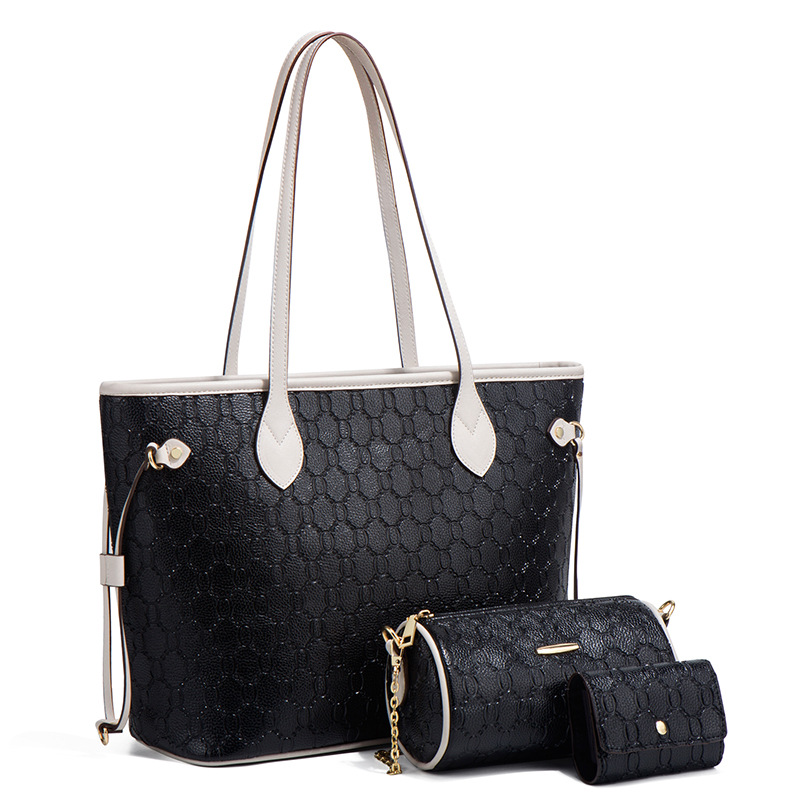High capacity handbag simple shoulder bag 3pcs set
