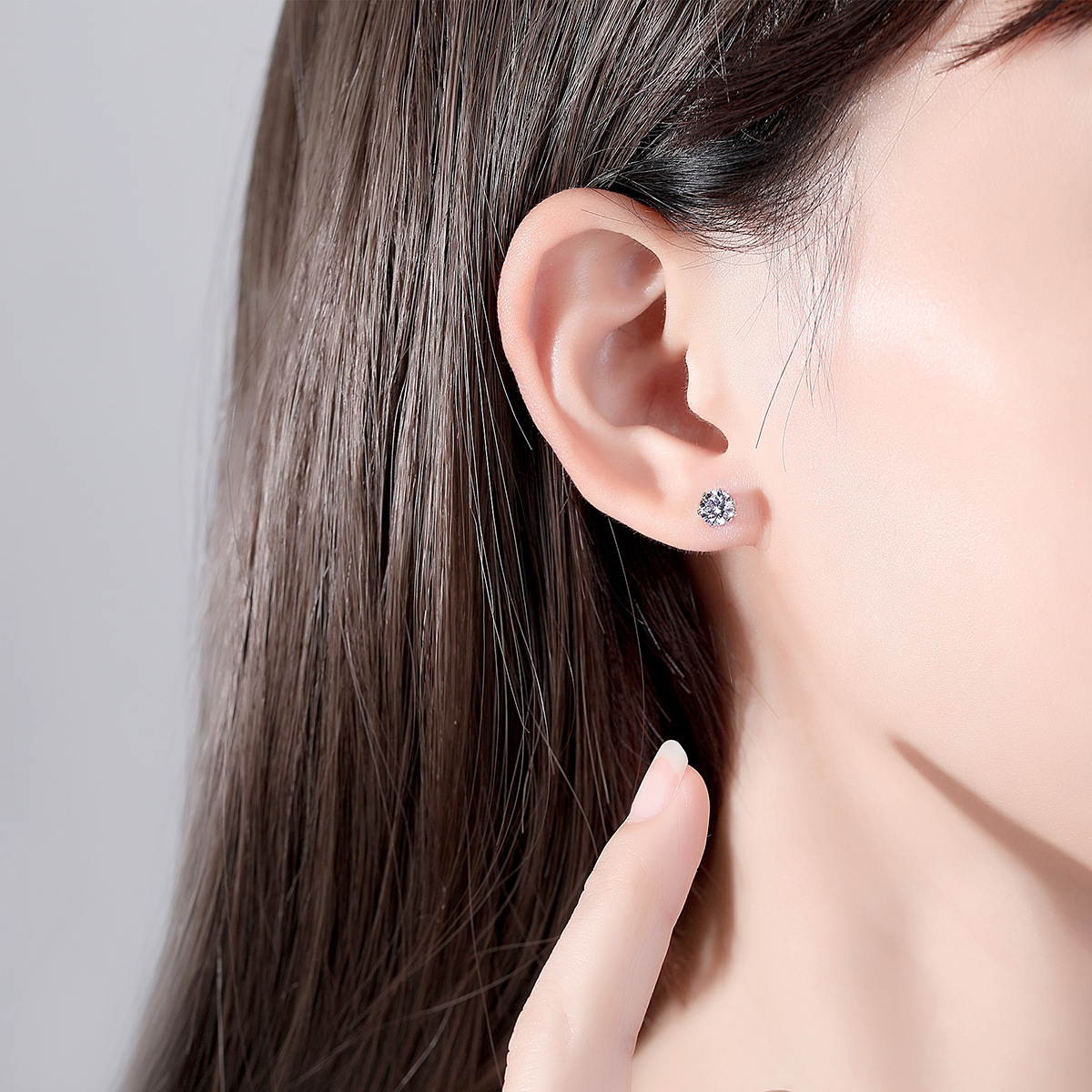 Fashion stud earrings asymmetry earrings for women