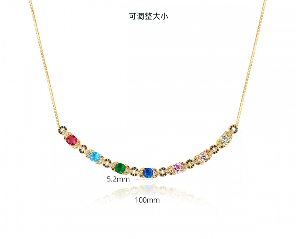 Fashion chain Korean style seven colors colors necklace
