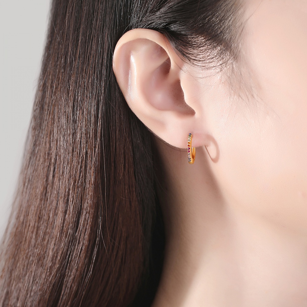 Colorful Korean style earrings simple fashion stud earrings