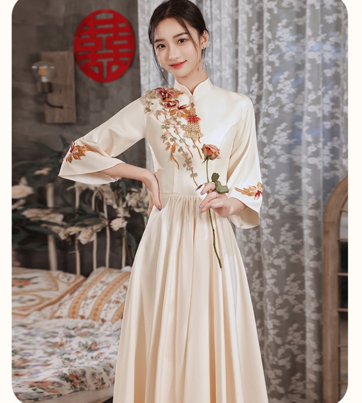 Wedding bridesmaid dress long dress for women