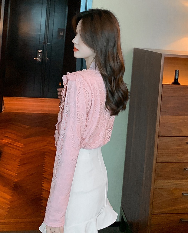 Lace long sleeve bottoming shirt winter warmth underware