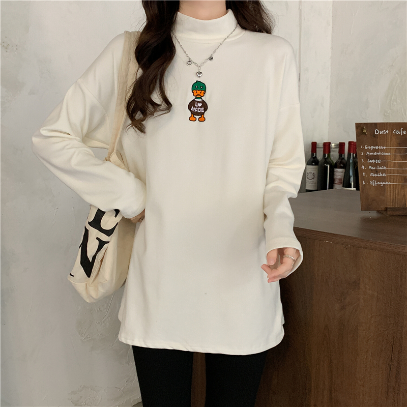 Round neck bottoming shirt Korean style T-shirt for women