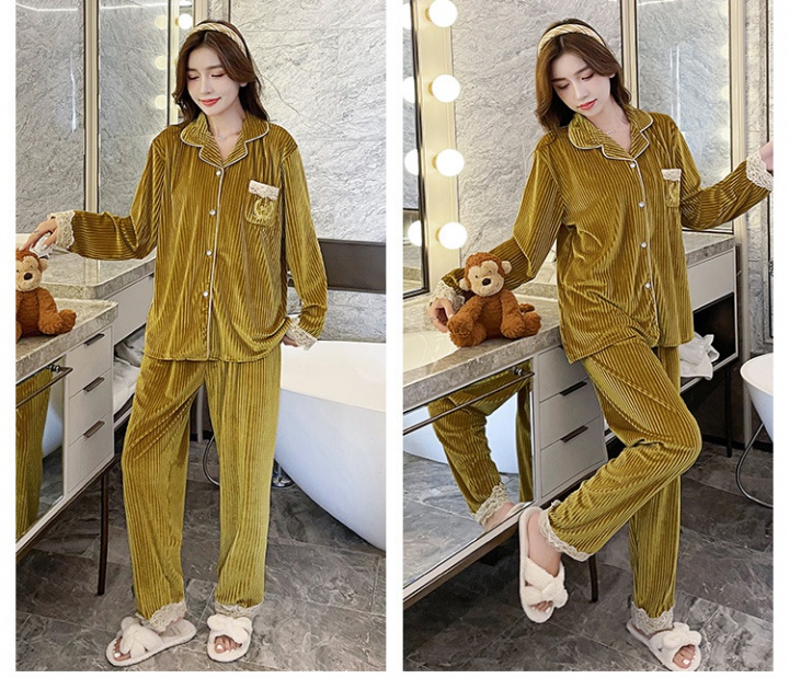 Homewear cardigan pure pajamas 2pcs set for women