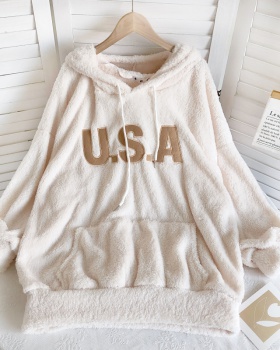 Korean style hooded tops fashion hoodie for women