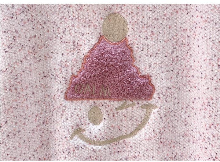 Autumn and winter sweater wears outside hat for women