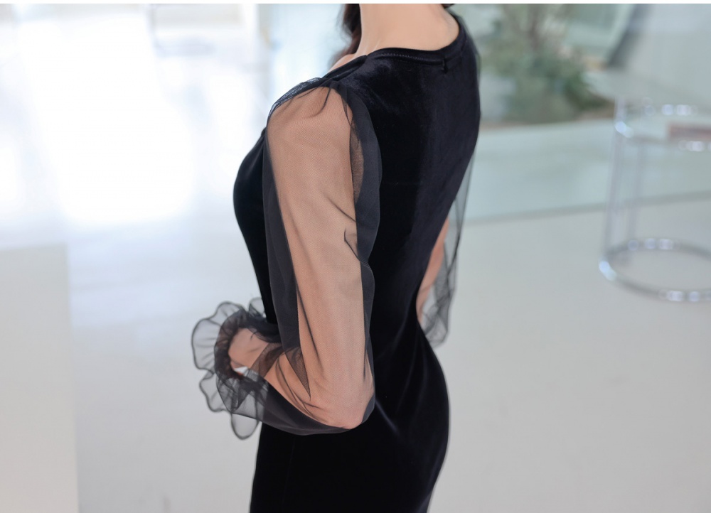 Korean style spring dress sexy T-back for women