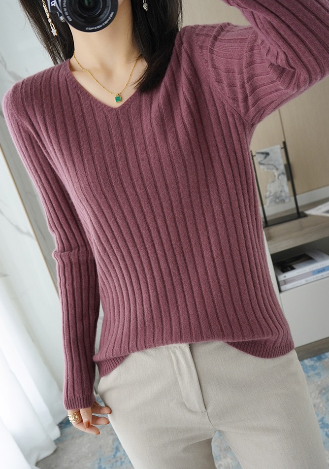 Slim tops long sleeve sweater for women