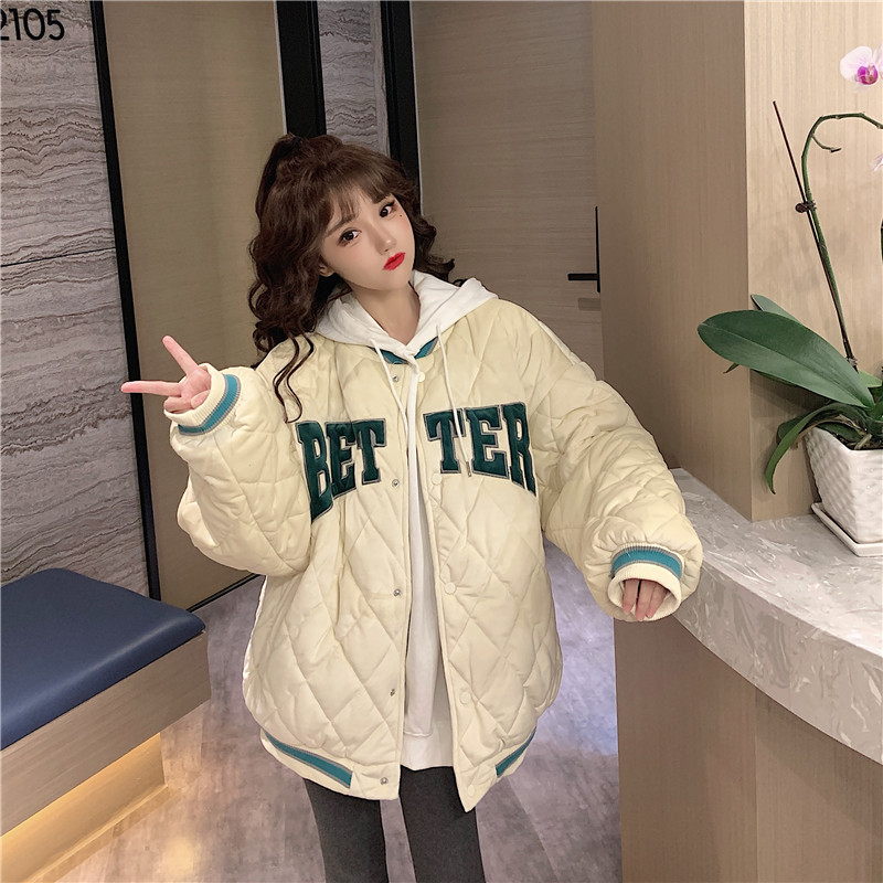 Korean style cotton coat loose baseball uniforms