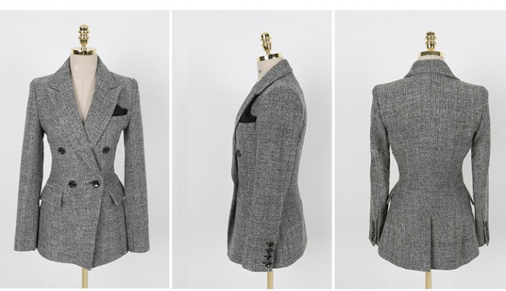 Slim fashion business suit Korean style coat 2pcs set