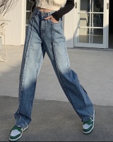 Slim high waist jeans loose wide leg pants