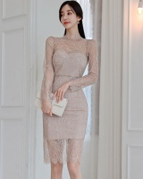 Sexy slim spring elegant fashion lace dress