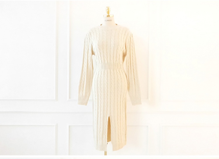 Autumn and winter dress long sleeve T-back for women