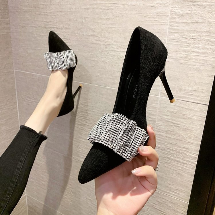 Fashion pointed high-heeled shoes low shoes for women