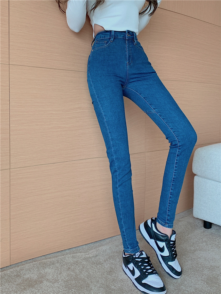 Korean style nine tenths pencil pants slim jeans