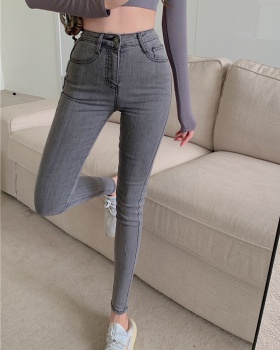 Korean style nine tenths pencil pants slim jeans