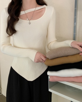 Slim knitted bottoming shirt