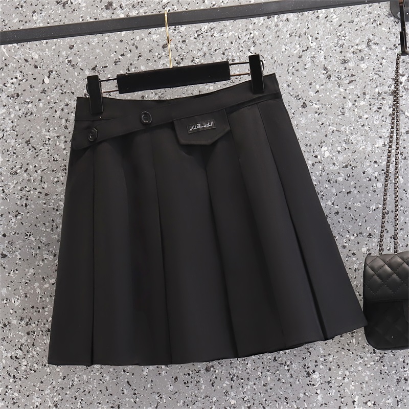 High waist fat slim all-match large yard skirt for women
