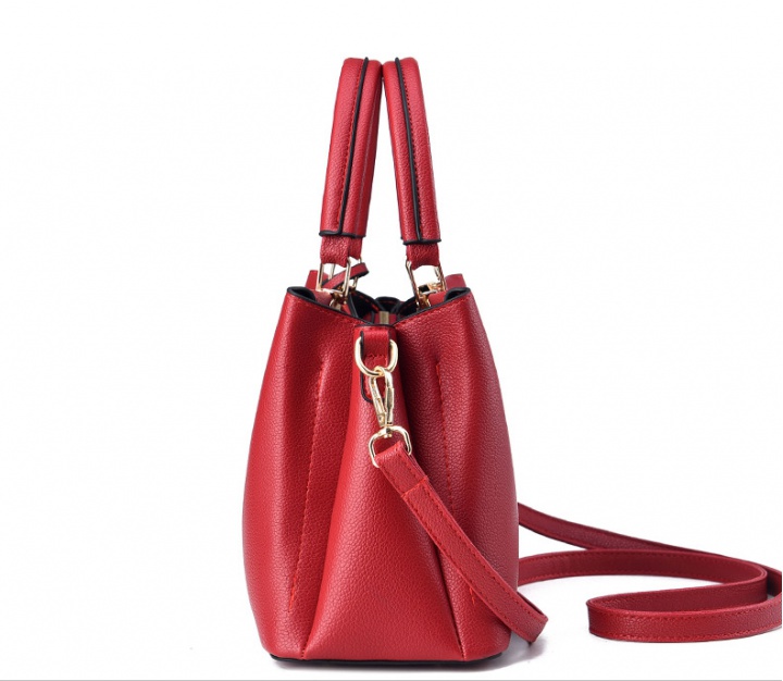 Red high capacity handbag bride fashion shoulder bag for women