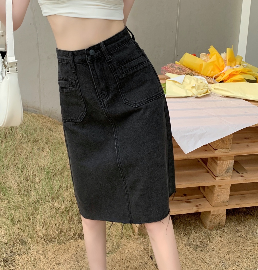 Slim package hip high waist spring skirt for women