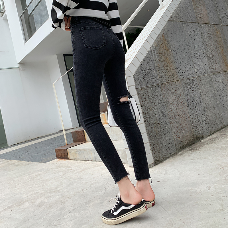 Large yard tight pencil pants elasticity jeans for women
