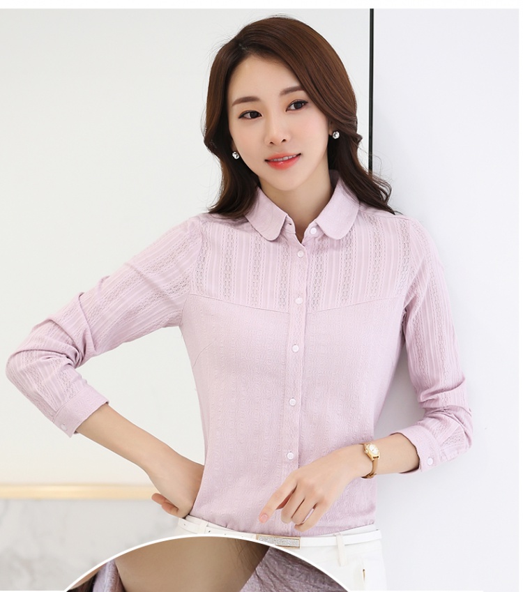 Spring Korean style shirt white tops for women