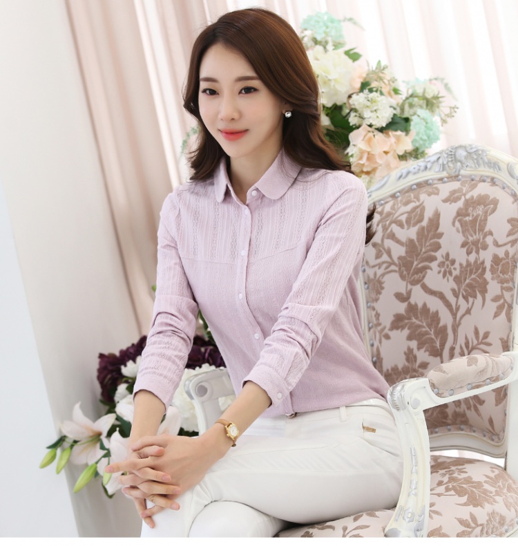 Spring Korean style shirt white tops for women