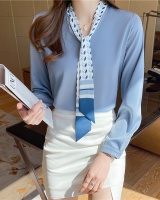 Spring tops long sleeve chiffon shirt for women