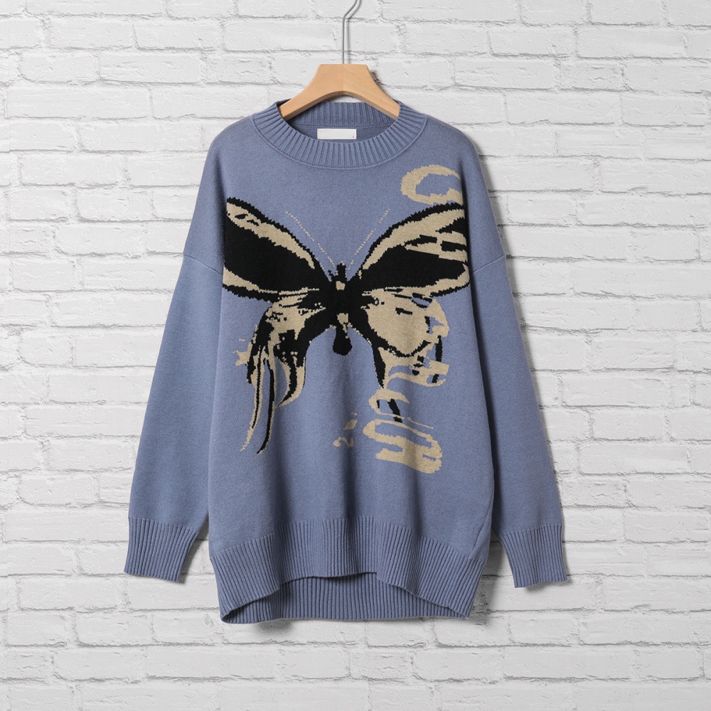 Jacquard autumn and winter sweater for women