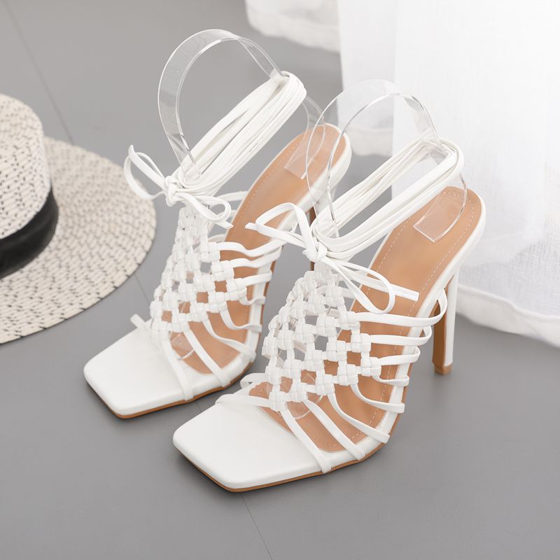 Spring and summer small high-heeled sandals for women
