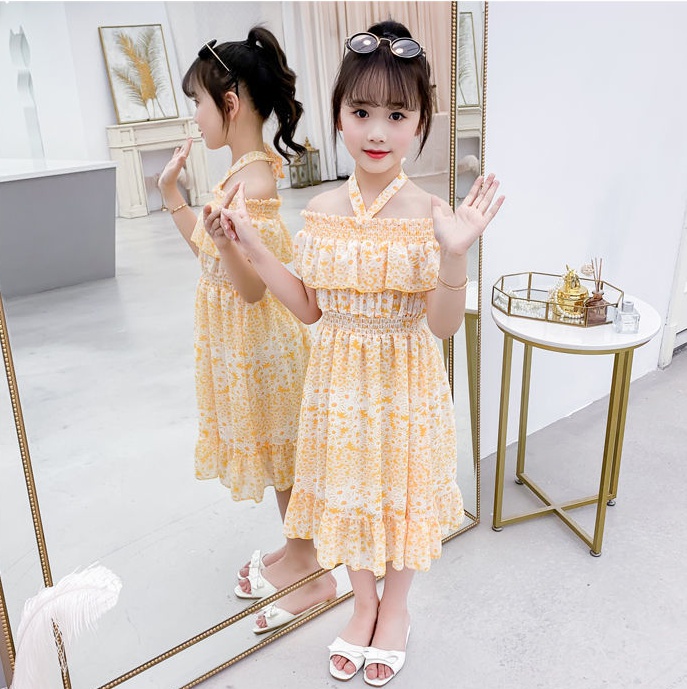 Summer big child chiffon skirt little girl girl kids