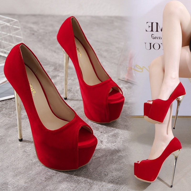 Sexy platform spring high-heeled shoes for women