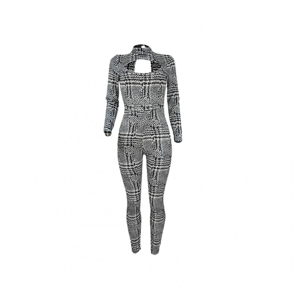 European style autumn and winter hollow jumpsuit for women