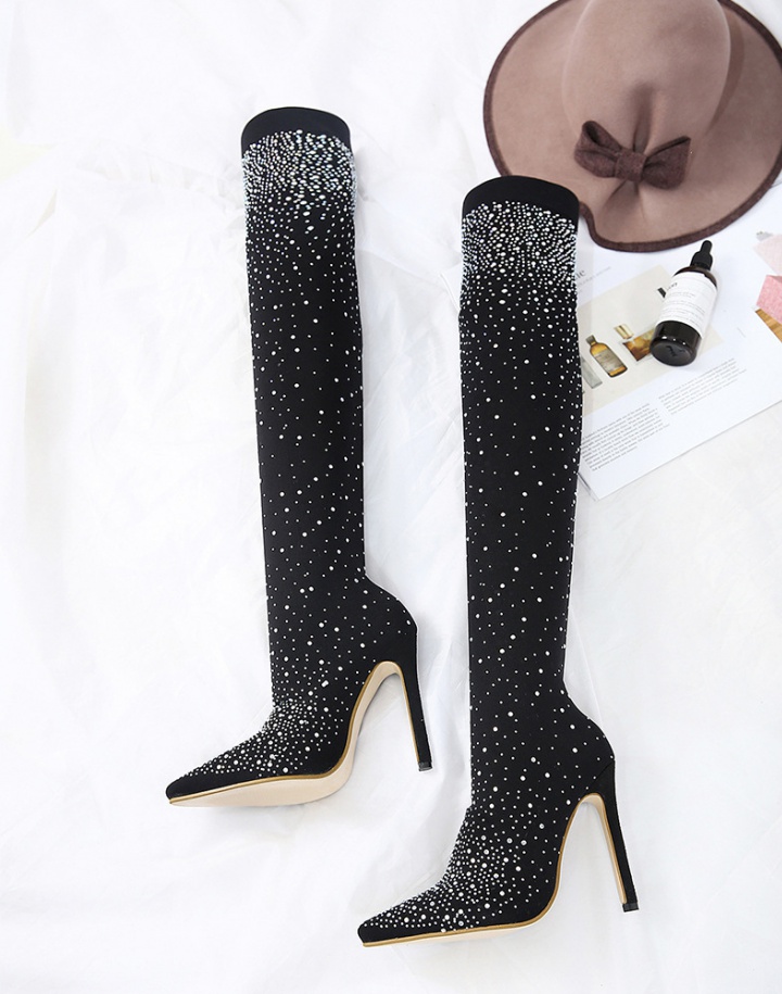 European style high-heeled shoes nightclub boots
