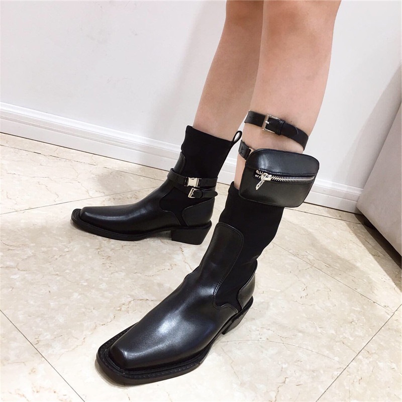 All-match boots elasticity short boots for women